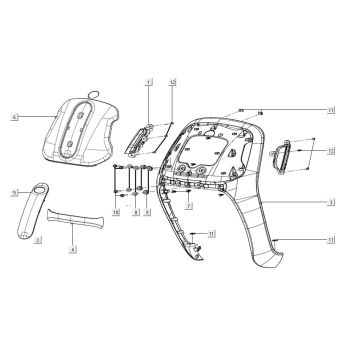 Front cover assy Kymco Filly 50 E5+ Mat rood