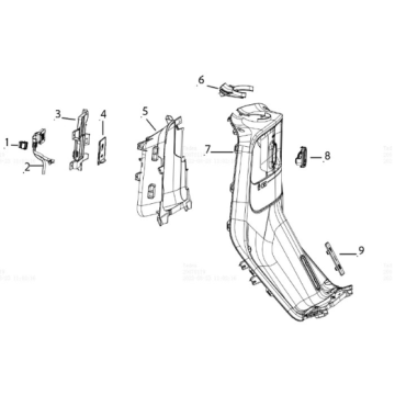 Paroi avant 2 Yadea E8S