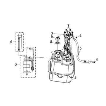 Fuel tank Sym ADX 125i ABS+ TCS E5 2023