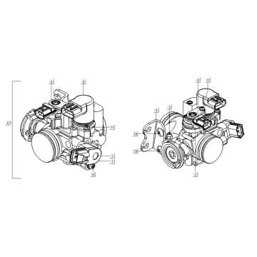 Corps de papillon Kymco People GTI 300i 4T LC