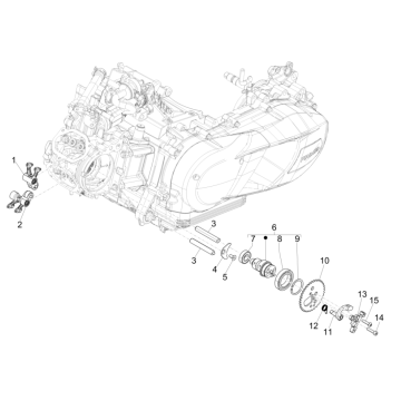 Support d'équilibrage de groupe Vespa GTS 125 4T E4 ABS 2019 (EMEA)