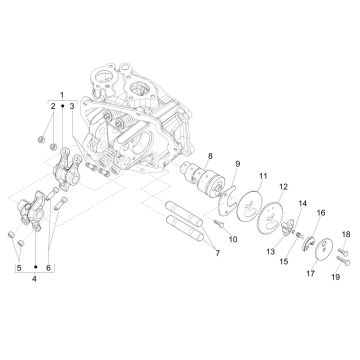 Groupe d'équilibre professionnel Piaggio MP3 300 ie E4 LT - SPORT NOABS-ABS 2016 - 2018 (EMEA)