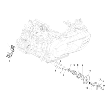 Support d'équilibrage de groupe pour Piaggio Medley 125 ABS E5 2021-2022 (EMEA)