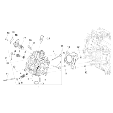 Culasse - Soupapes Vespa GTS 125 ie ABS Euro 4 2019