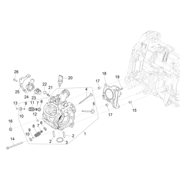 Culasse - Soupapes Vespa GTS 125 ie ABS Euro 5 2021