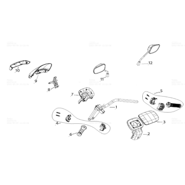 Couvre-poignée Yadea E8S