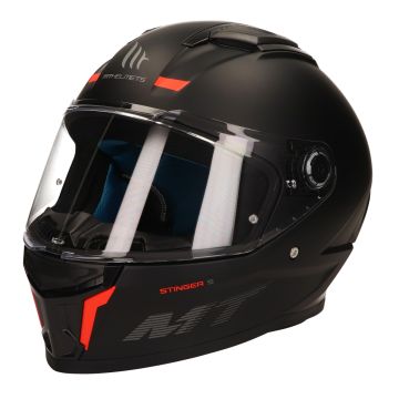 Casque MT Stinger 2 Solid noir mat entité intégrée