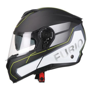 Système de casque Vito Furio noir mat/blanc
