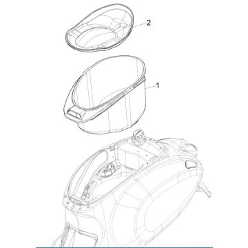 Boite à casque Vespa Primavera 125 4T 3V IE ABS