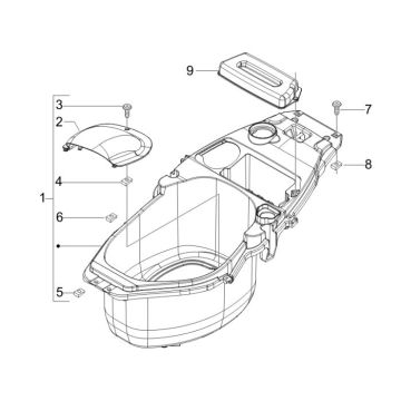 Sellebox Piaggio Fly 2 temps