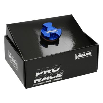 boulon de bouchon de remplissage d'huile aluminium cnc Senda m16x1.5 bleu Yasuni pro race