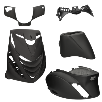 Kit de carénage Piaggio Zip 2000 SP noir mat