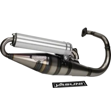 Yasuni Z-blanc/aluminium Peugeot vertical 50 2 temps Speedfight 1-2/X-Fight/Vivacity <-2008/Tracker/Squab/Speedake/Metal-X/Looxor/Elystar/Buxy/Elyseo tub1001