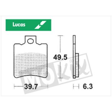 PLAQUETTES DE FREIN LUCAS « ECO » APR/HON CE
