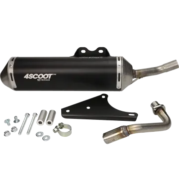 Pot d'échappement Vespa LX / LXV / S / Piaggio Zip / Fly  4-temps  2V  Tecnigas sport (CE keur)