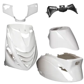 Kit carénage SP look Piaggio Zip blanc brillant 5 pièces