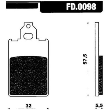 Jeu de plaquettes de frein Newfren A-grade FD0098