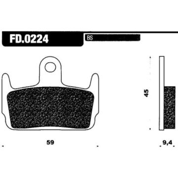 Jeu de plaquettes de frein MKX de qualité A FD0224
