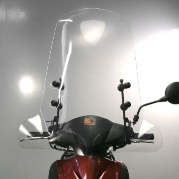 Pare-brise haut clair Piaggio Zip 2/4-temps 2000->  Biondi Z line (sans kit de montage)