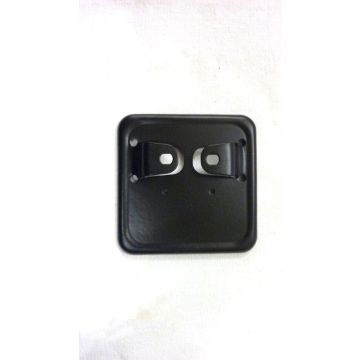 Plaque d'immatriculation en métal noir