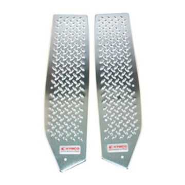 Jeu de plaques de roulement arrière Kymco Xciting aluminium (2 pièces)