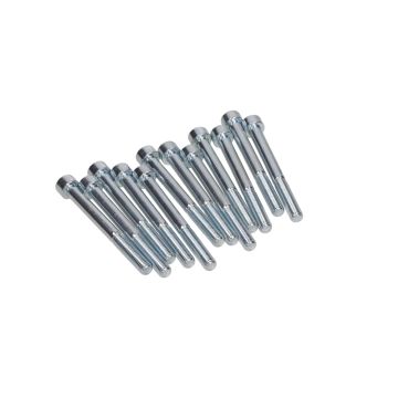 Lot de 12 boulons hexagonaux M8x80 mm