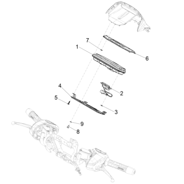 Compteur - Piaggio Beverly 300 HPE 4V ABS Euro 5 2021-2022