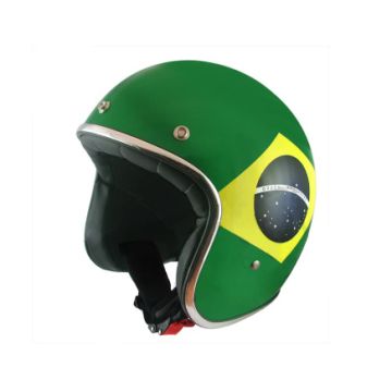 Casque avec drapeau du MT Le Mans, Brésil