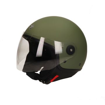 Casque jet Tucano Urbano El'Jettin vert mat