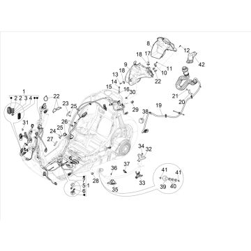 Faisceau de câbles Vespa Elettrica 25/KMH SCH E5 2021 (EMEA)