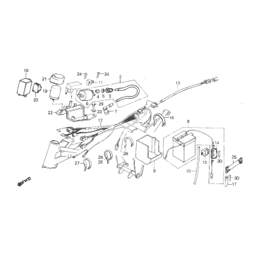 Faisceau de câbles Honda MT50