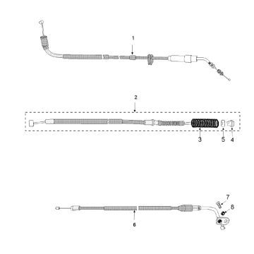 Câbles Peugeot Tweet 4 temps