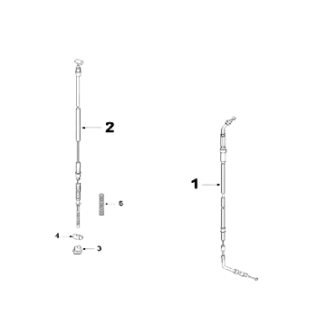 Câbles Peugeot V-clic gris argent