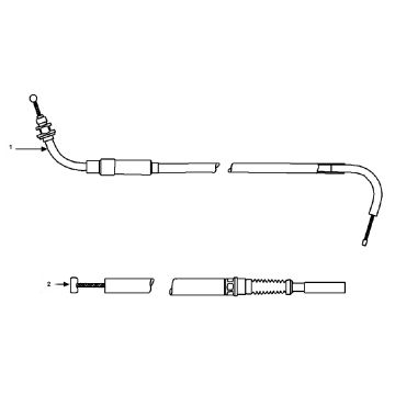 Câbles Peugeot Vivacity 2 E2 2 temps