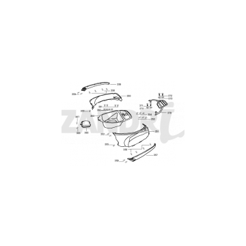 Coupes de cheveux arrière Santini Capri 125cc argent