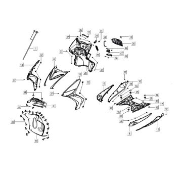cagoules AGILITY 16+ 4T 200i Bleu clair métallisé mat