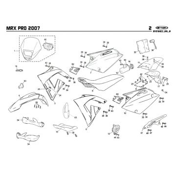 Capots Rieju MRX pro r-green 2008 2 temps