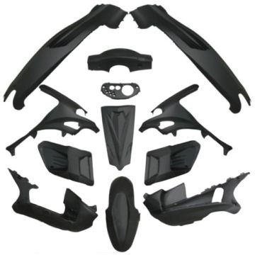 Kit carénage  Gilera Runner 50/125FX/180FXR <-2005 noir mat 12 pièces