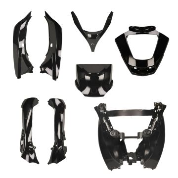 Kit carénage MP3 Piaggio 2006-2014 noir brillant 8 pièces