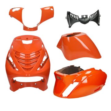 Kit carénage SP look Piaggio Zip EVO-2 orange KTM GP1 fermé 5 pièces