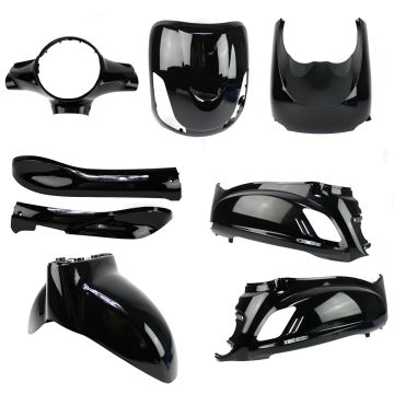 Kit carénage SYM Fiddle 2 noir brillant DMP 8 pièces