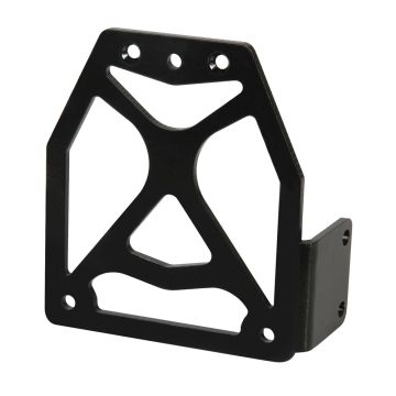 Plaque d'immatriculation 110 x 116 aluminium noir Lampa