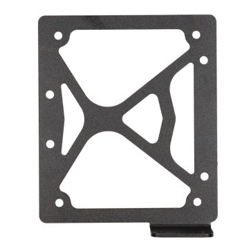Support de plaque d'immatriculation Lampa couché 143 x 123 ALU noir