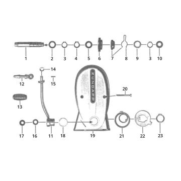 Couvercle de kick - Pièces de kick Zündapp C50 Sport 517-21LA