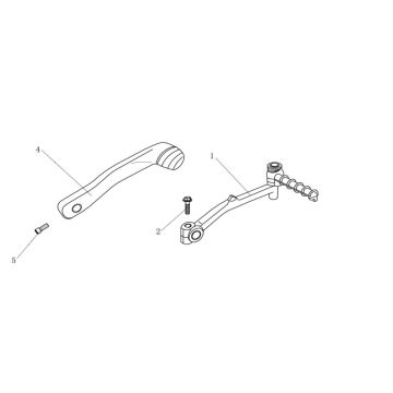 Pédale Kickstarter AGM Venom noire