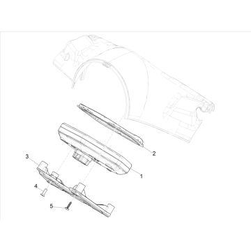 Compteur de vitesse Vespa Elettrica 25/KMH SCH E5 2021 (EMEA)