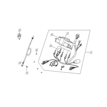 Compteur Kymco Agility 10' 4 temps gris foncé