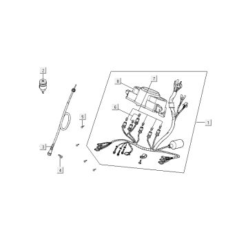 Compteur Kymco Agility 12' 4 temps bleu sportif