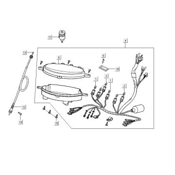 Compteur kilométrique Kymco Vitality 2T AC