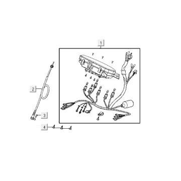 Compteur de vitesse Kymco VP50 4T AC Techo Silver